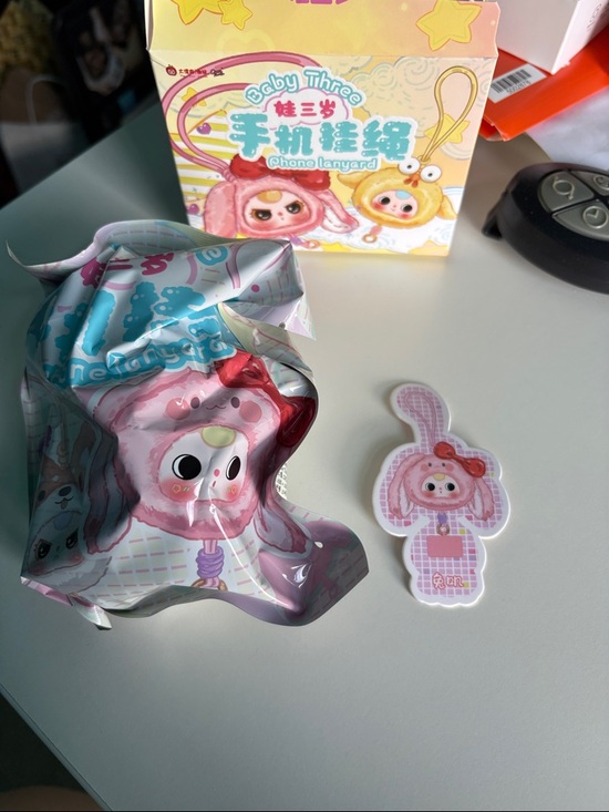 Other - Pink Bunny Phone Lanyard Keychain - Cute Kids Toy